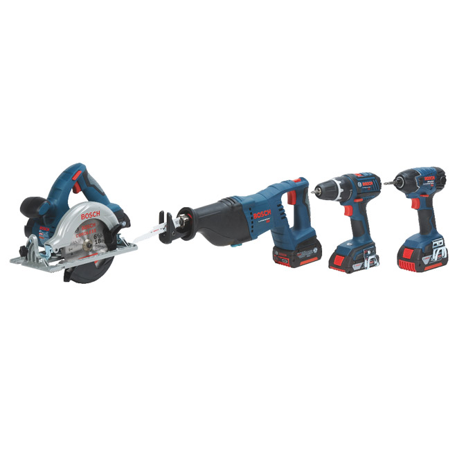 Ensemble de 4 outils 18 V