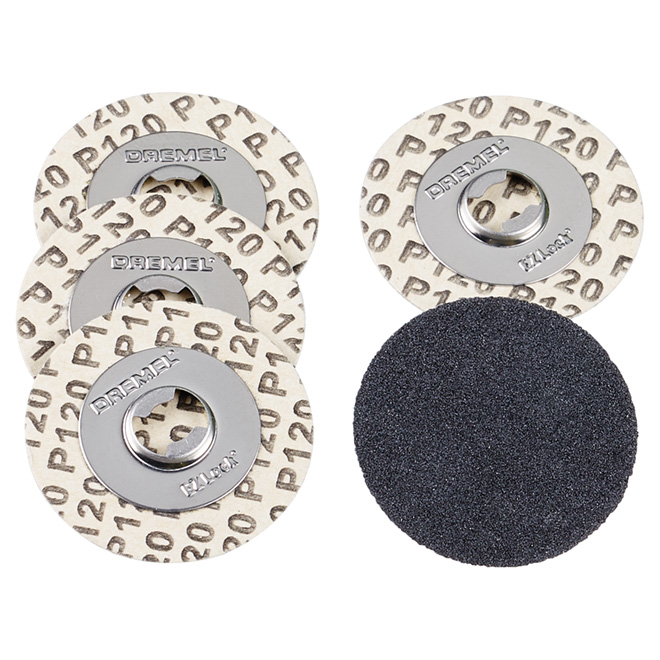 EZ Lock(TM) Sanding Discs - 120 Grit - 5-Pack