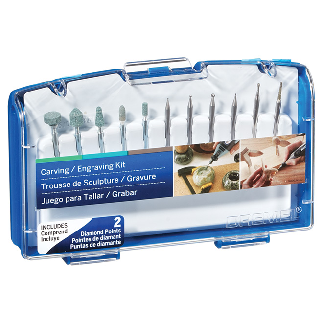 Carving/Engraving Mini Accessory Kit - 11 pieces