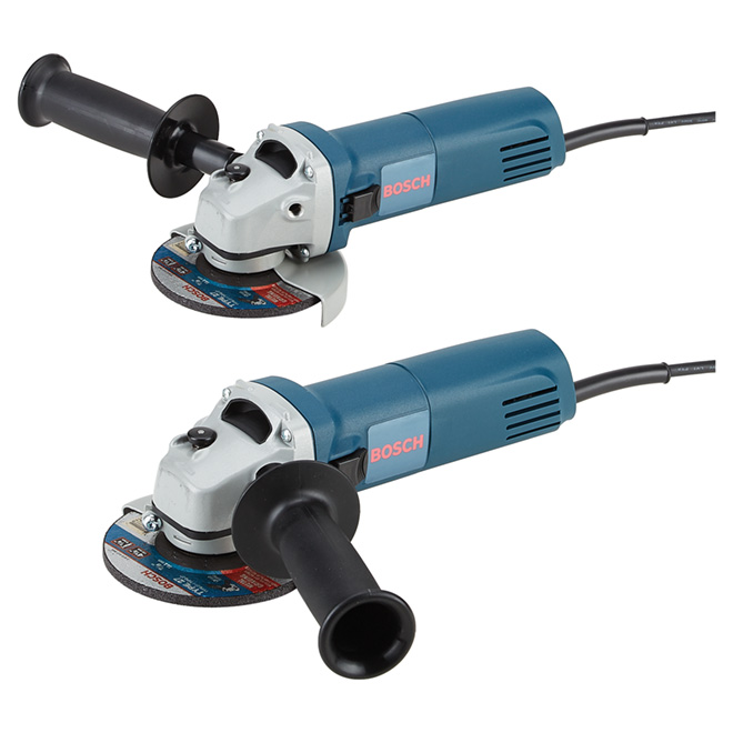 Meuleuses d'angle électriques, 4 1/2", 6 A, ensemble de 2
