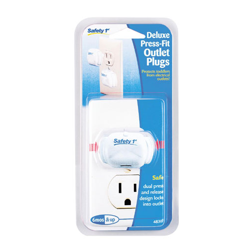 Protecteurs de prise « Deluxe Press-Fit », paquet de 8