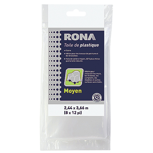 Toile protectrice en plastique
