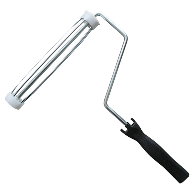 Monture pour rouleau, manche de plastique, 9 1/2"