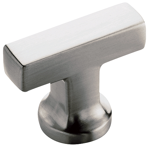Knob - "Modern" Cabinet Knob Satin Nickel - Pack of 10