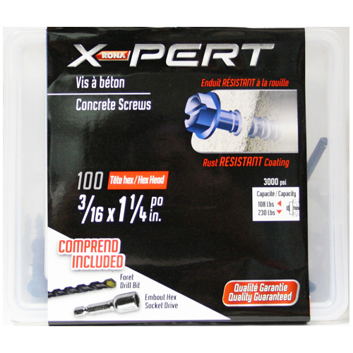 HEXAGONAL HEAD CONCRETE SCREWS