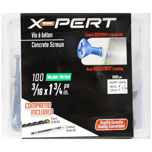 FLAT HEAD CONCRETE SCREWS