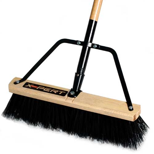 Exterior contractor broom