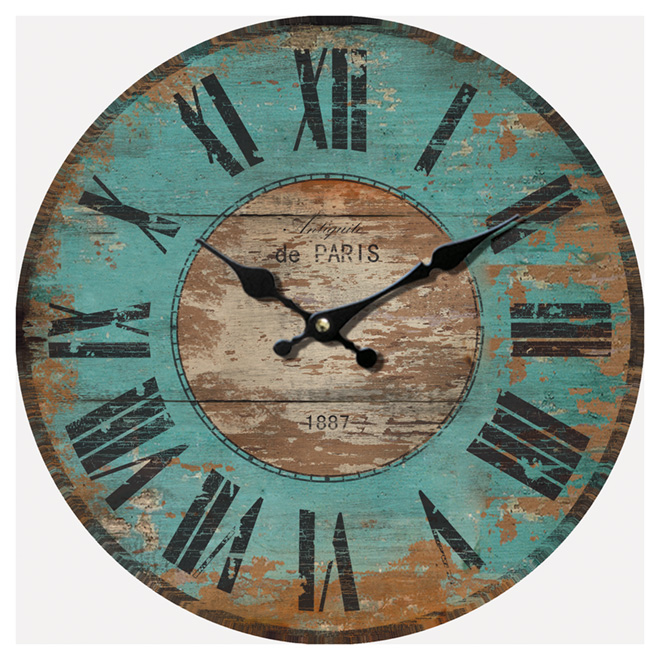 Horloge murale, Antiquité de Paris, 12"