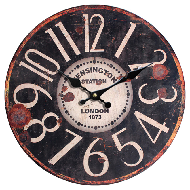 Horloge murale, Kensington Station, 12"