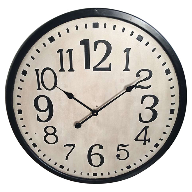 Horloge murale ronde, 70cm x 4,5cm, blanche