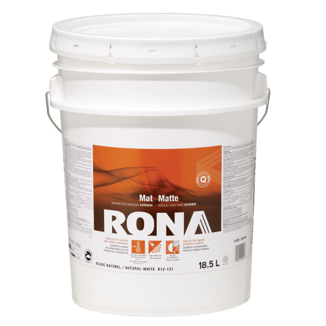 Latex - "Flat Finish" Exterior Acrylic Latex