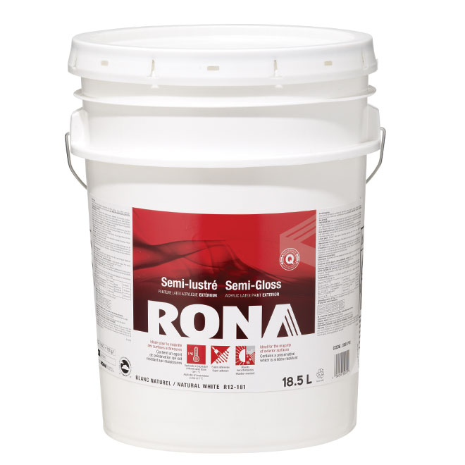 Paint - "Semi-Gloss Finish" Exterior Latex Paint