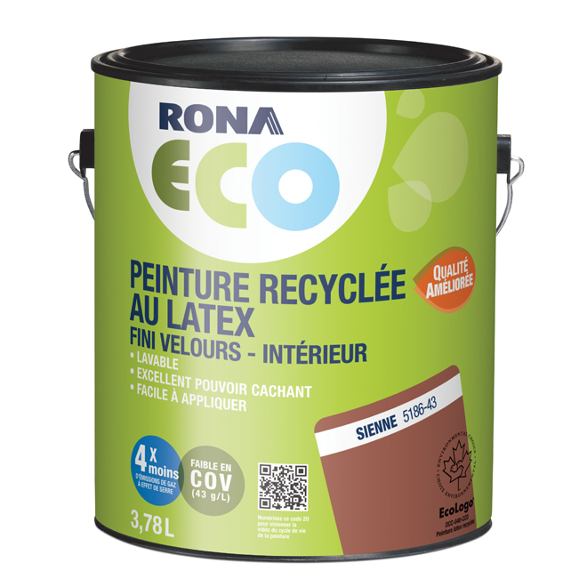 Peinture d'intérieur recyclée - Sienne