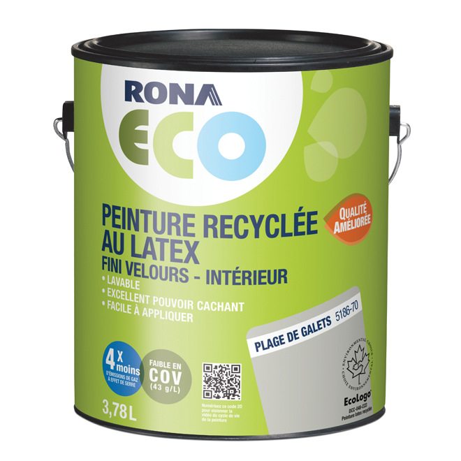 Peinture d'intérieur recyclée - Plage de galets