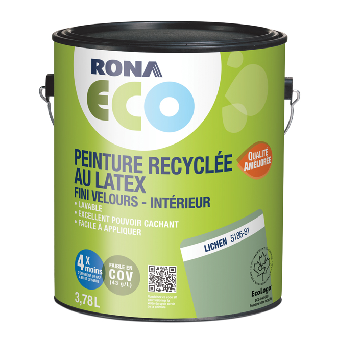 Peinture d'intérieur recyclée - Lichen