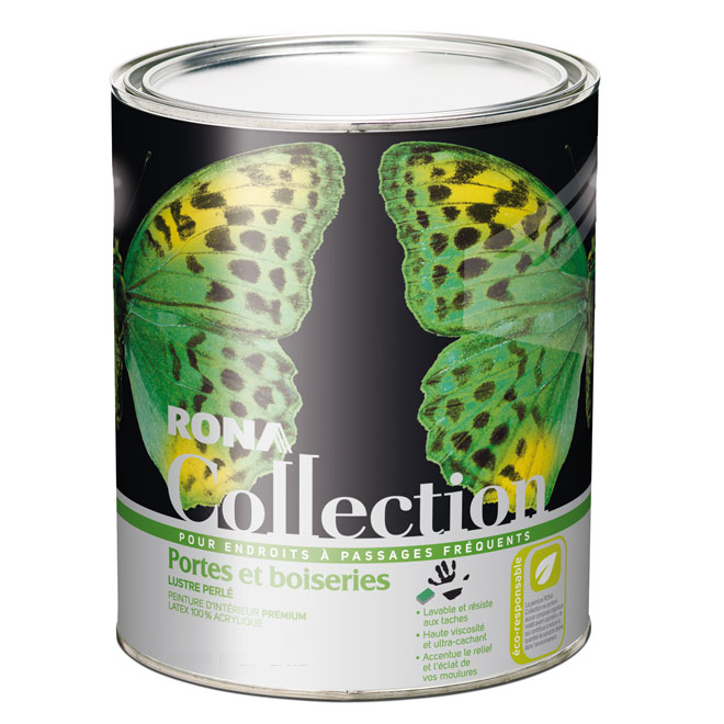 Peinture d'intérieur au latex pour portes et boiseries