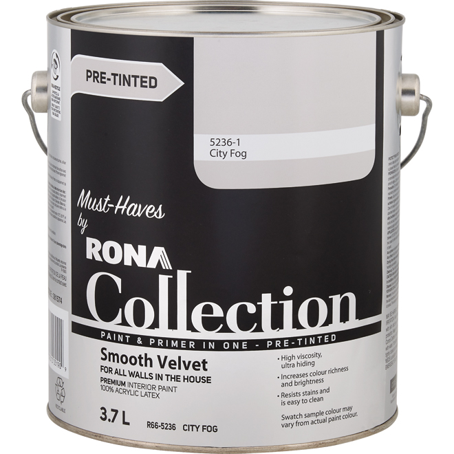 Paint and Primer in One - Smooth Velvet - City Fog