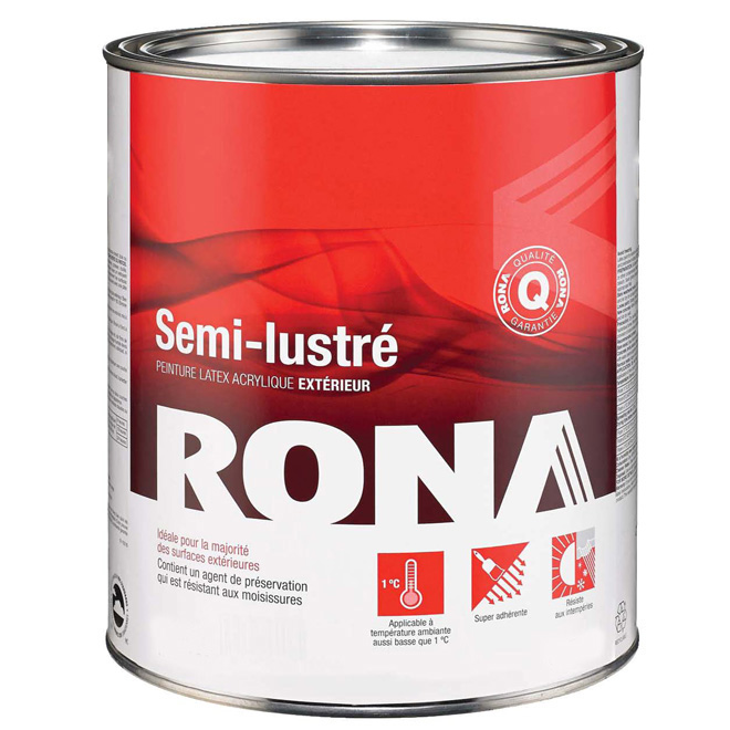 Latex acrylique d'extérieur « Fini semi-lustré »