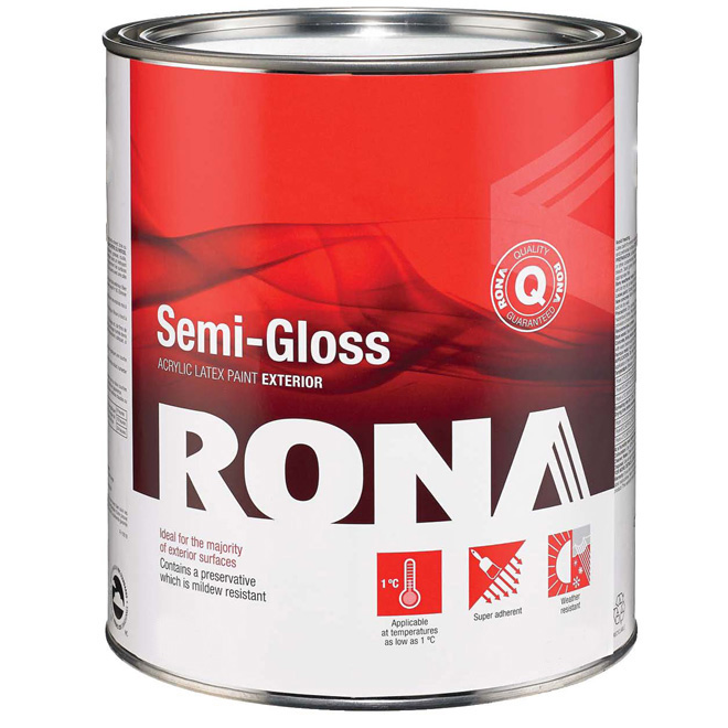"Semi-Gloss Finish" Ext. Acrylic Latex