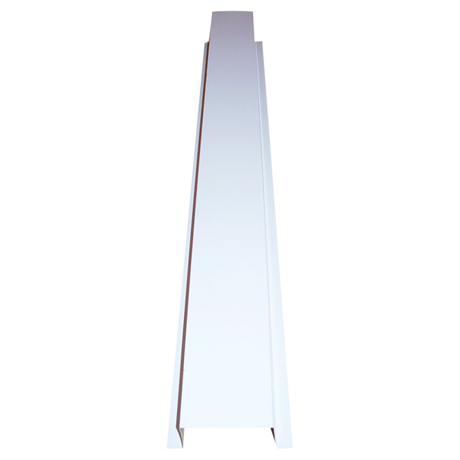 Cache-tuyau pour climatiseur, 3" x 3" x 10', blanc