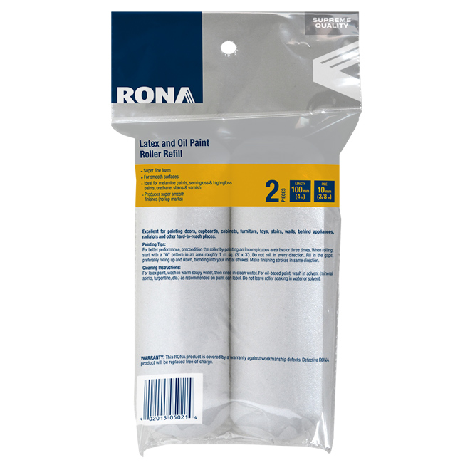 Supreme Quality Roller Refill 100mm - Pack of 2