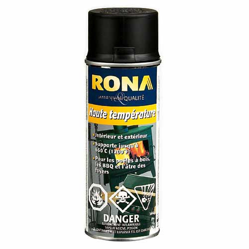Peinture haute température en aérosol 340g - Aluminium