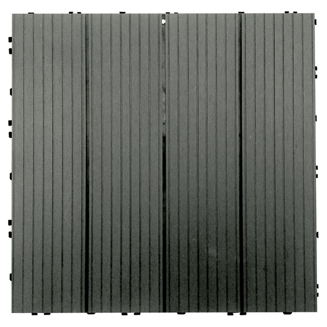 Composite Patio Tile 16 x 16" - Box of 6 - Grey