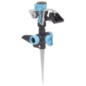 Arroseur circulaire sur piquet, turquoise/noir