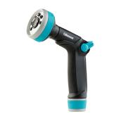 Pistolet d'arrosage ajustable, commande au pouce, turquoise