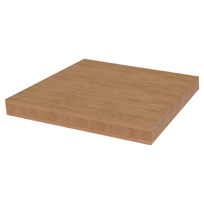 Surface de bambou laminé, 39 3/8" x 73 1/4" x 1 1/2"