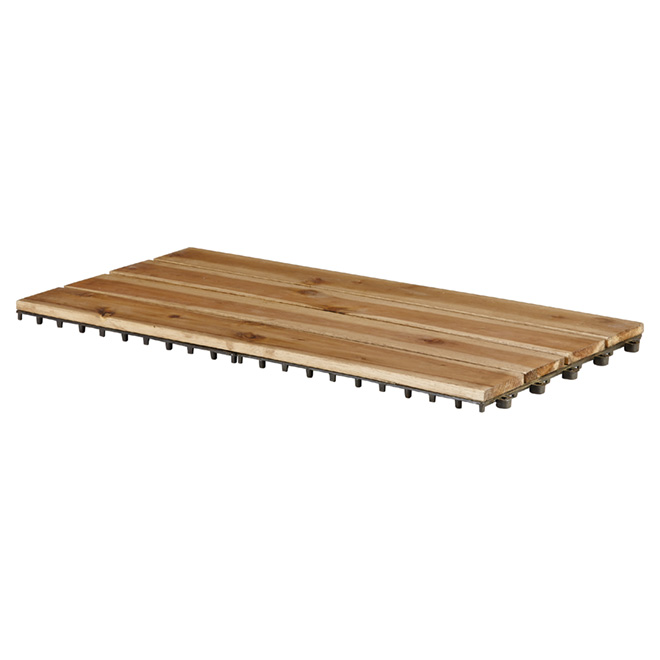 Acacia Wood Patio Tile - 12" x 24" - Box of 5