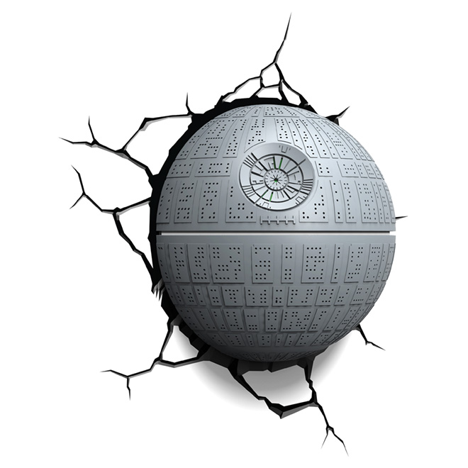 "Death Star" 3D Wall Mount Light