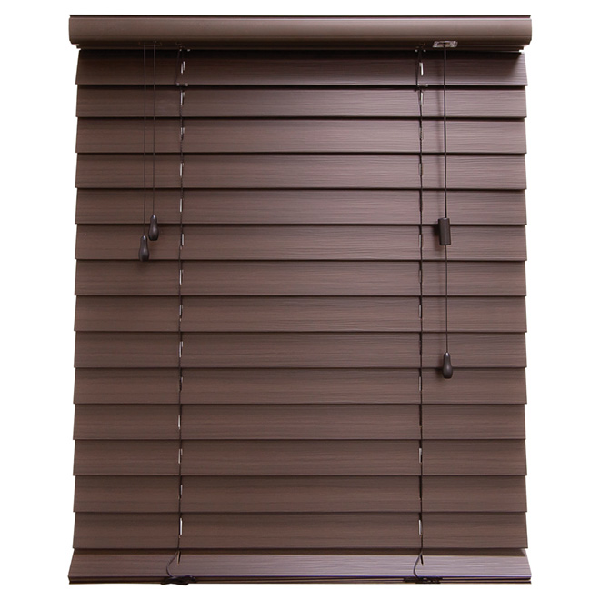 Store horizontal en similibois, espresso, 18" x 48"