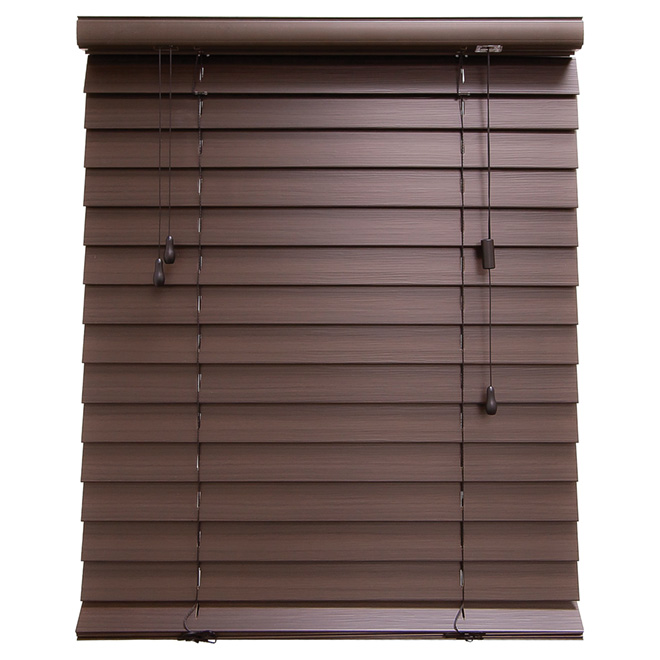 Store horizontal en similibois, espresso, 24" x 48"