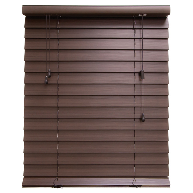 Store horizontal en similibois, espresso, 18" x 72"