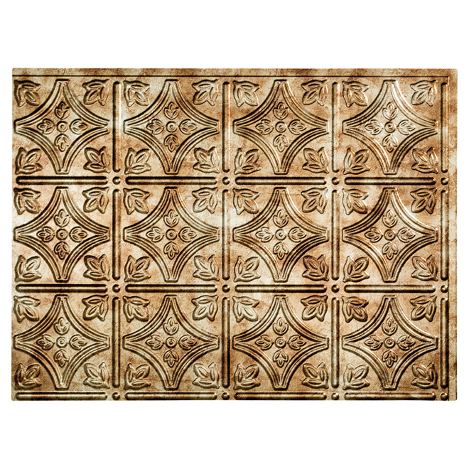 Panneau de dosseret traditionnel, PCV, bronze