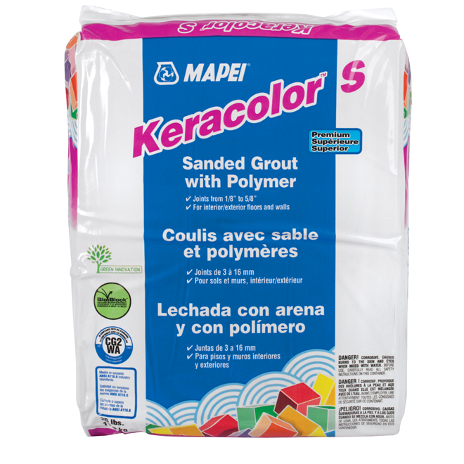 Coulis avec sable «Keracolor S» 11.3kg - Blanc