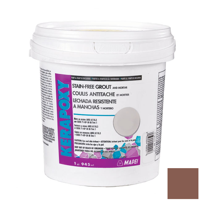 Coulis antitache et mortier «Kerapoxy» 945ml - Terracotta
