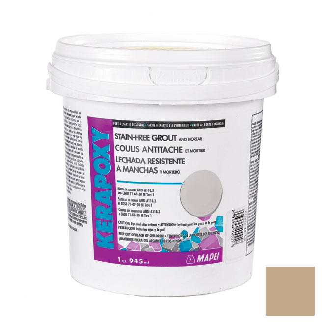 Coulis antitache et mortier «Kerapoxy» 945ml - Sable
