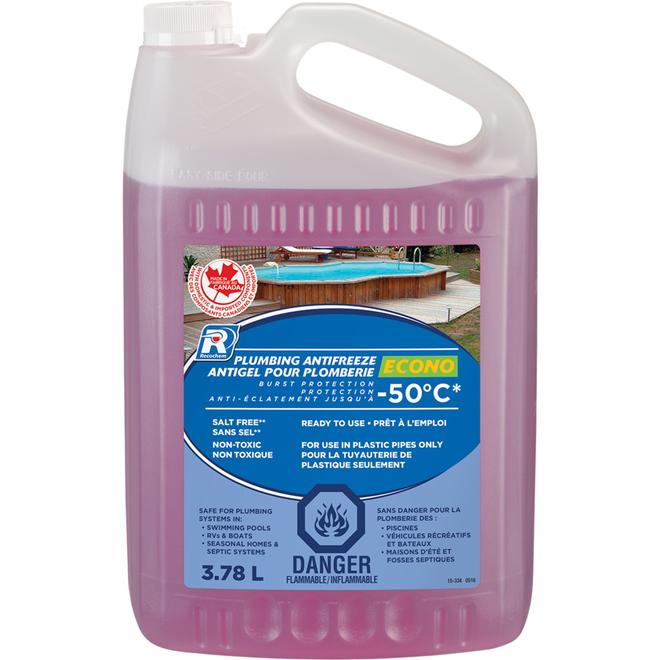 Antigel de plomberie -50 °C, 3,78 L