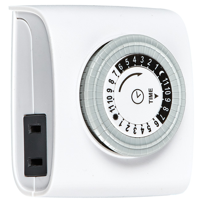 Indoor Mechanical Timer - 24 Hours - White