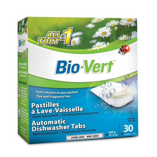 Pastilles pour lave-vaisselle avec sachet hydrosoluble