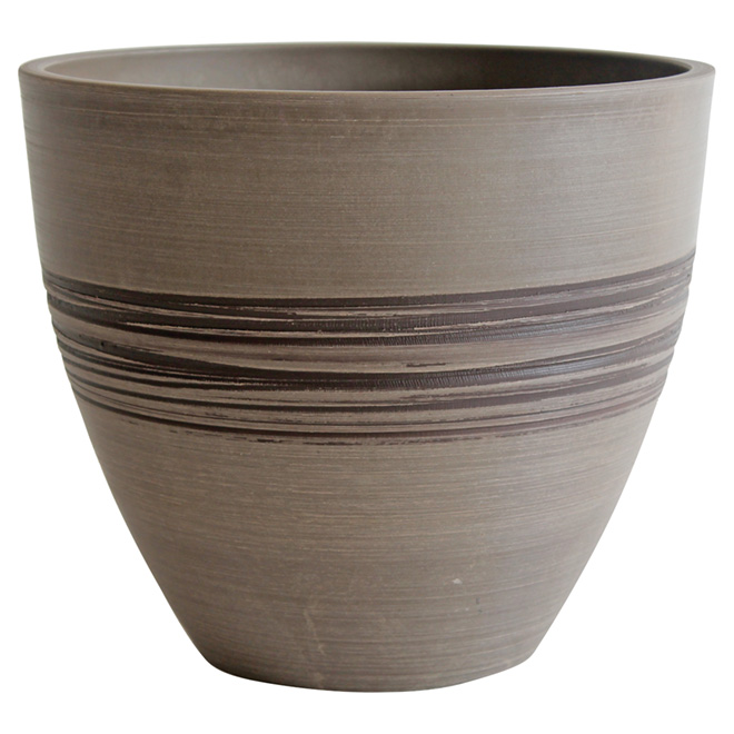 Flower Pot - 9.8" x 8.26" - Taupe