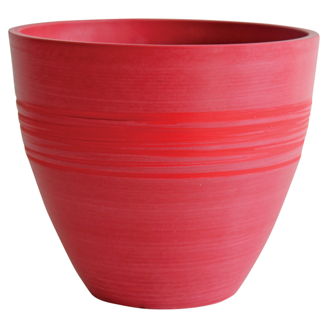 Flower Pot - 9.8" x 8.26" - Red