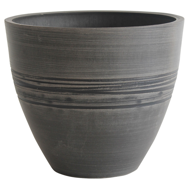 Flower Pot - 9.8" x 8.26" - Charcoal