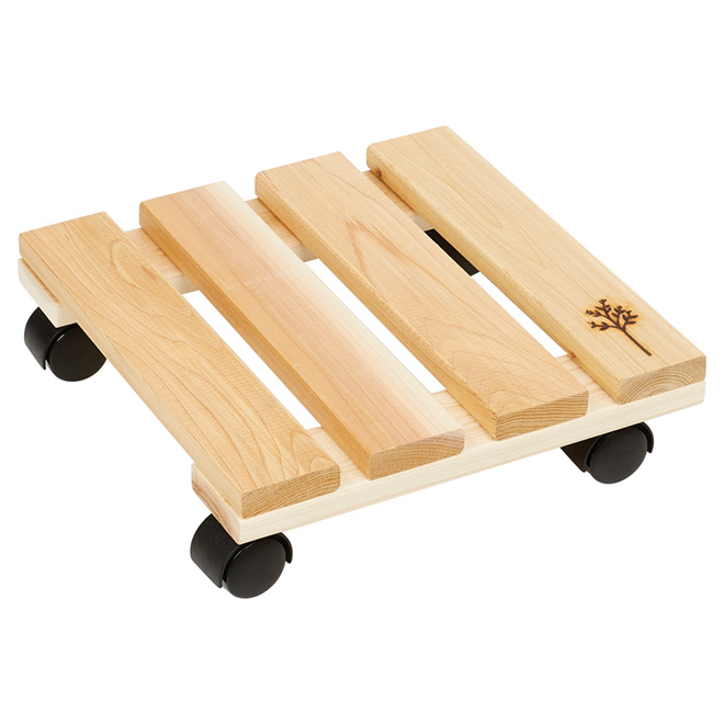 Cedar Wood Plant Caddy - 12" x 12"