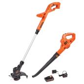 Coupe-bordure et souffleur sans fil, 20 V, 2 outils