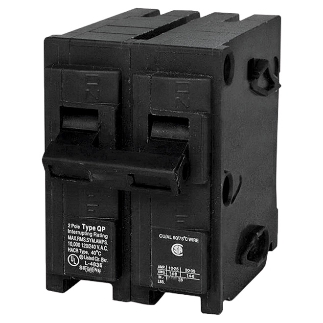120/240 VAC 100 A Circuit Breaker 2 Poles Plug-In