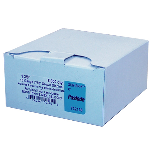 Agrafes couronne 7/32", 18CA, 1 3/8", Bte/5000
