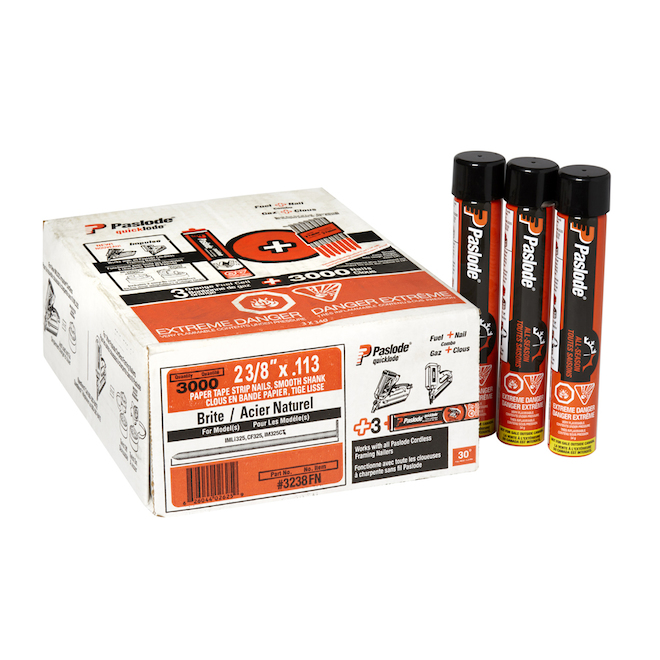 "Quicklode(TM)" Framing Fuel and Nail Pack- 2 3/8"